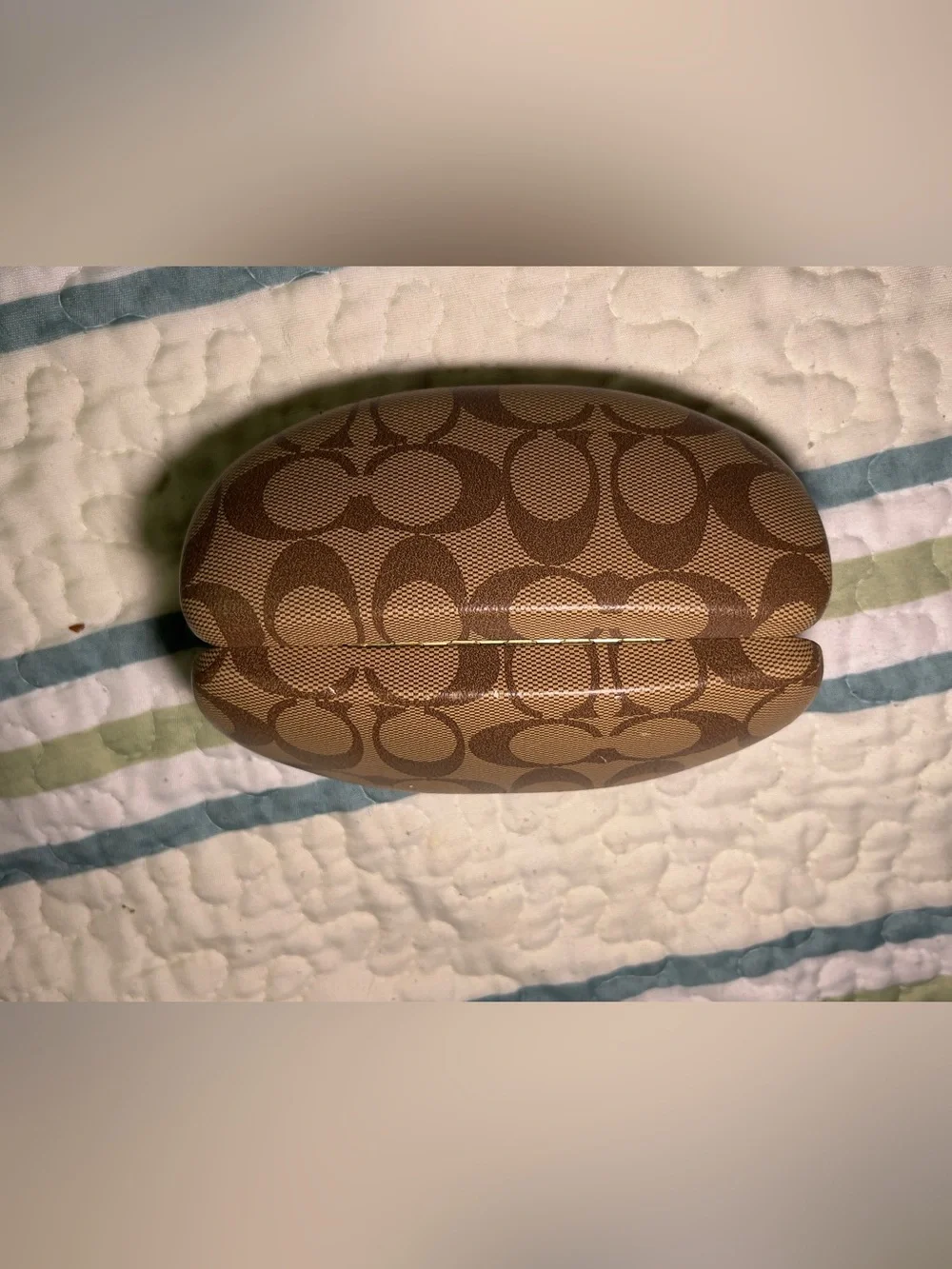 Coach Brown Logo Hard Sunglasses Case